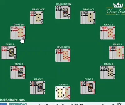 Clock Solitaire Escena